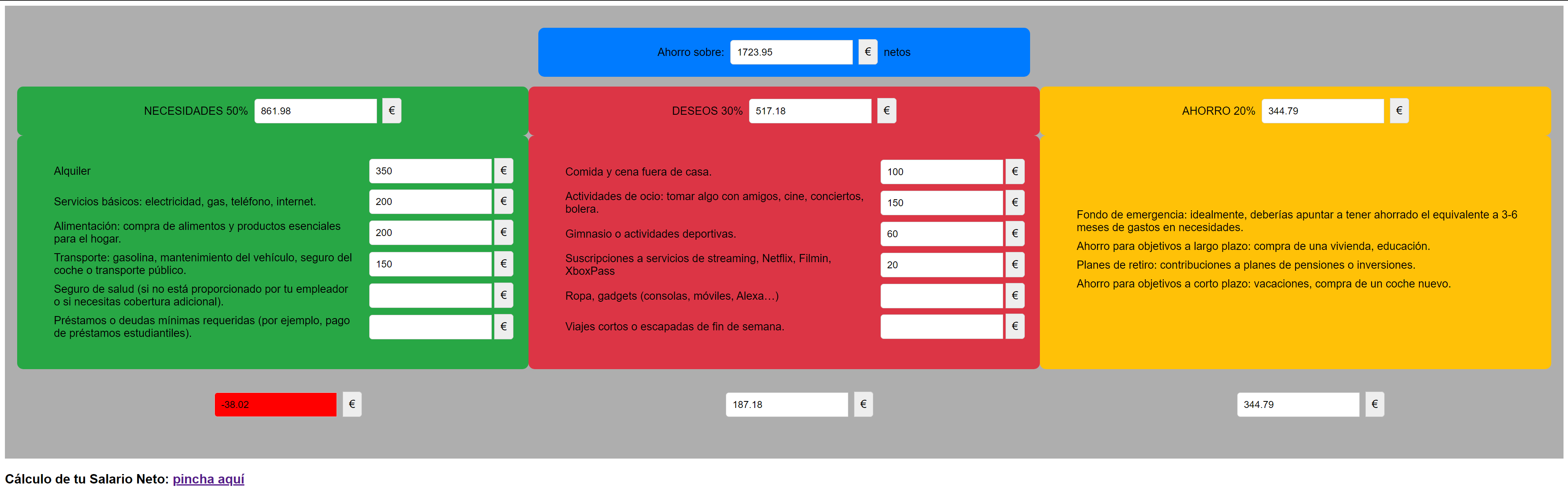 pagina taskList para show project